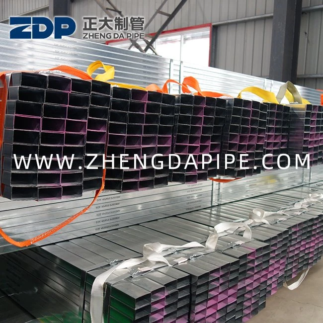 20X40 200X400 প্রাক গ্যালভানজিড আয়তক্ষেত্রাকার পাইপ