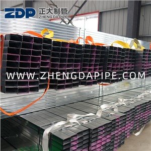 20X40 200X400 প্রাক গ্যালভানজিড আয়তক্ষেত্রাকার পাইপ